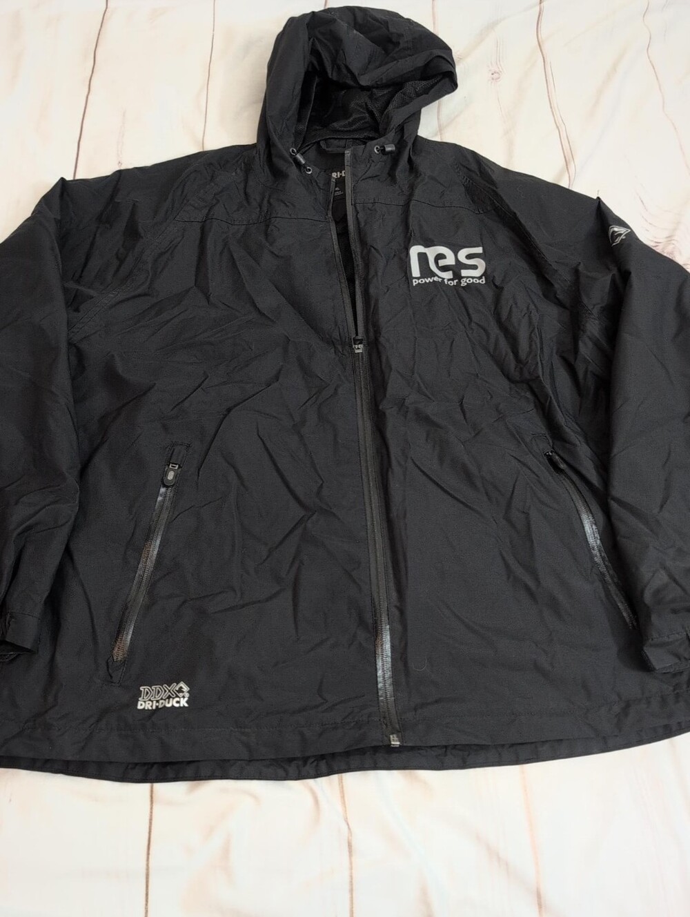 DRI DUCK Torrent 5335 Men’s XL Black Waterproof Hooded Rain Jacket DDX